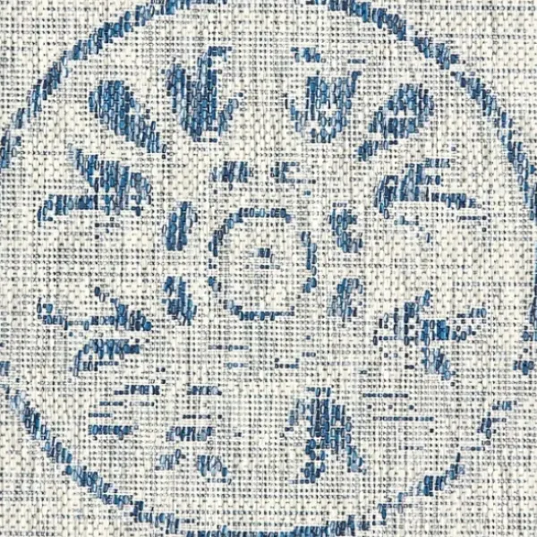 Outdoor Rugs-Kirkland's Home Aloha Blue Geometric Indoor/Outdoor Area Rug, 9X12 Blue/Gray