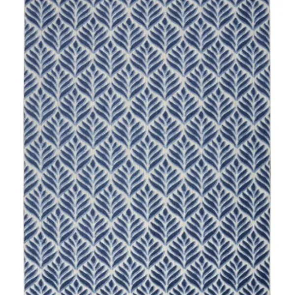 Outdoor Rugs-Kirkland's Home Aloha Botanical Indoor/Outdoor Rug, 3X5 Blue