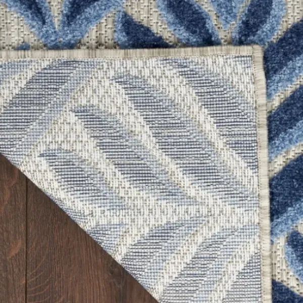 Outdoor Rugs-Kirkland's Home Aloha Botanical Indoor/Outdoor Rug, 3X5 Blue
