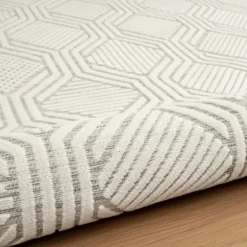 Outdoor Rugs-Kirkland's Home Aloha Ivory Botanical Indoor/Outdoor Area Rug, 3X5 Ivory/Gray
