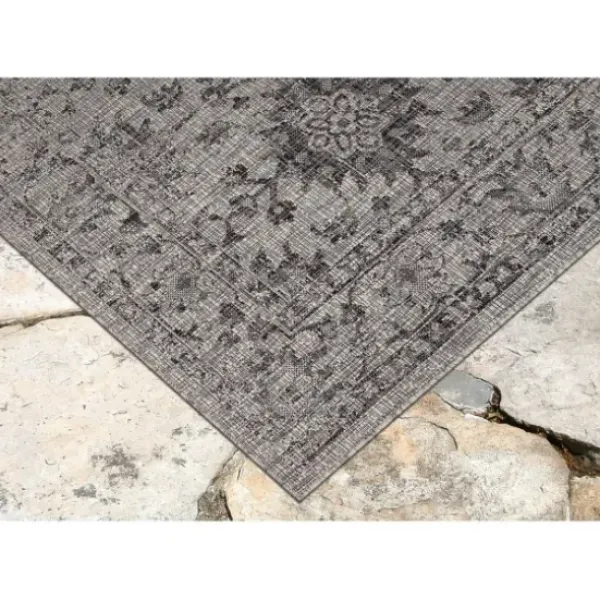 Outdoor Rugs-Kirkland's Home Aloha Ivory Geometric Indoor/Outdoor Rug, 9X12 Ivory/Gray