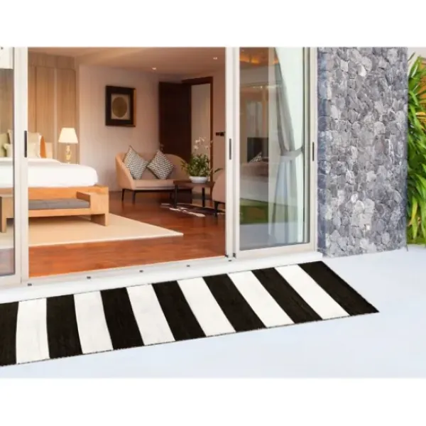 Outdoor Rugs-Kirkland's Home Aloha Ivory Geometric Indoor/Outdoor Area Rug, 6X9 Ivory/Gray