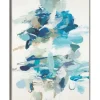 Canvas Art-Kirkland's Home Along The Path Framed Canvas Art Print Blue