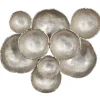 Wall Plaques-Kirkland's Home Aluminum Clustered Bowls Wall Plaque Silver
