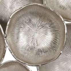 Wall Plaques-Kirkland's Home Aluminum Clustered Bowls Wall Plaque Silver