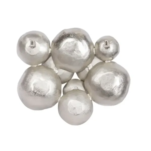 Wall Plaques-Kirkland's Home Aluminum Clustered Bowls Wall Plaque Silver