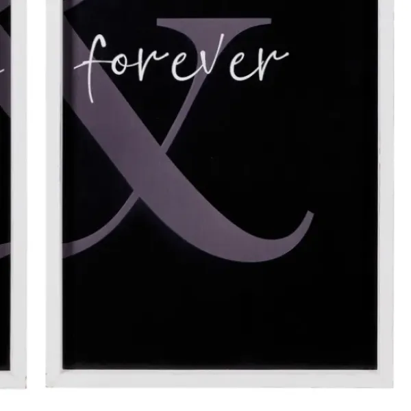 Wall Quotes & Signs-Kirkland's Home Always & Forever Framed Wall Plaques, Set Of 2 Black