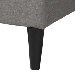 Beds & Headboards-Kirkland's Home Amala Button Tufted Queen Bed Frame Gray
