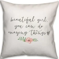 Pillows-Kirkland's Home Amazing Things Pillow Ivory/Black