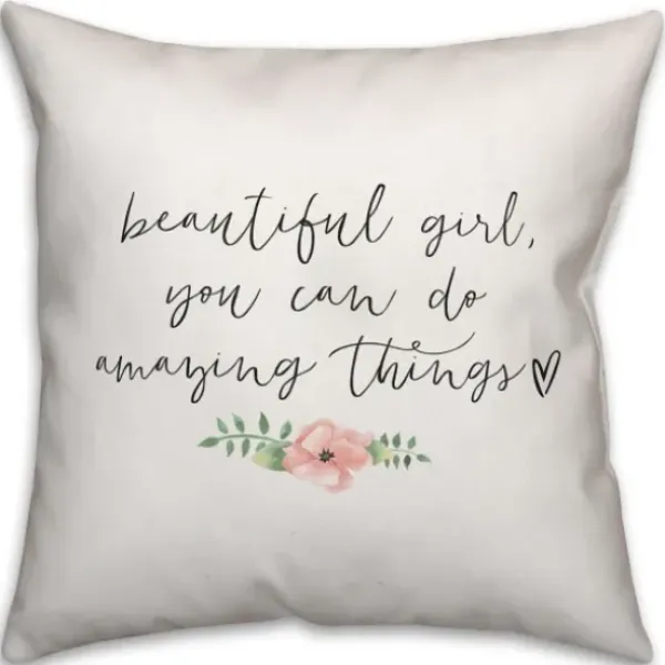 Pillows-Kirkland's Home Amazing Things Pillow Ivory/Black