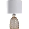Table Lamps-Kirkland's Home Amber Tinted Glass Jar Table Lamp Tan