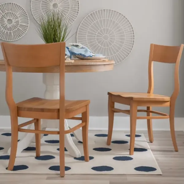 Dining Chairs-Kirkland's Home Amber Wave Frame Dining Chairs, Set Of 2 Brown
