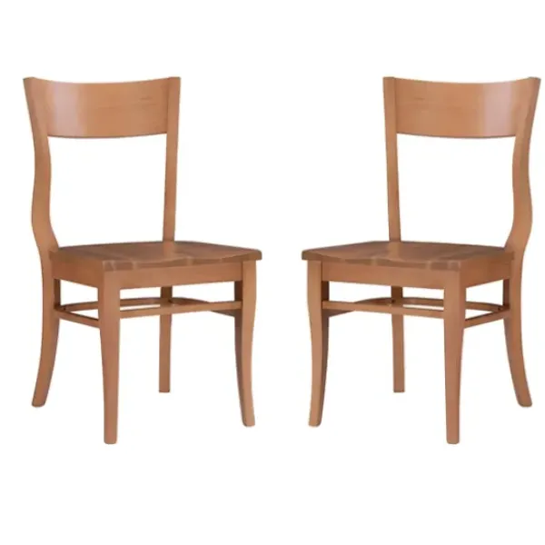 Dining Chairs-Kirkland's Home Amber Wave Frame Dining Chairs, Set Of 2 Brown