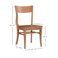 Dining Chairs-Kirkland's Home Amber Wave Frame Dining Chairs, Set Of 2 Brown