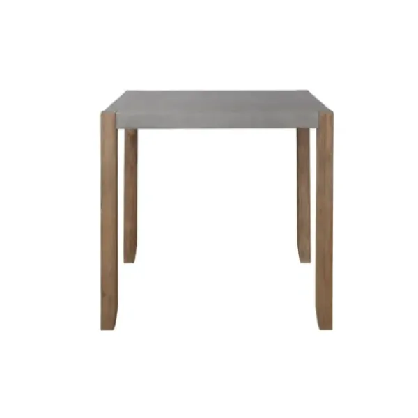 Dining Tables-Kirkland's Home Amber Wood And Faux Concrete Dining Table Brown/Gray