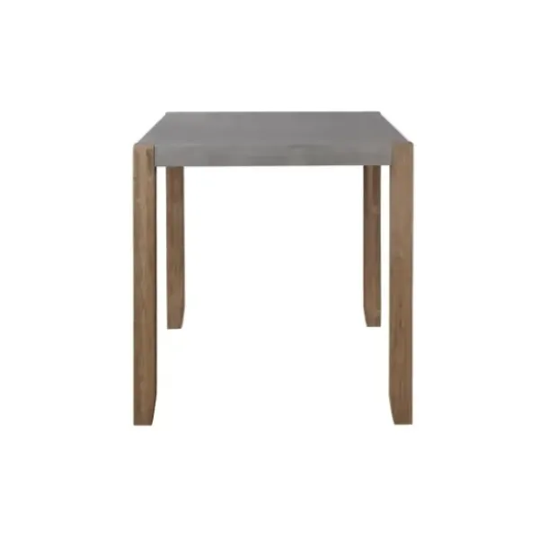 Dining Tables-Kirkland's Home Amber Wood And Faux Concrete Dining Table Brown/Gray