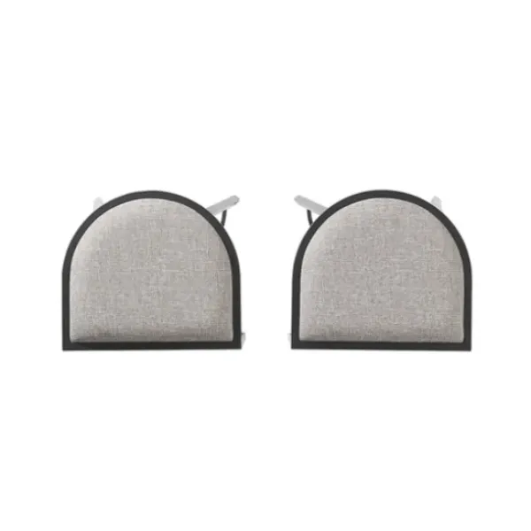 Bar Stools & Counter Height Stools-Kirkland's Home And Black Metal Counter Stools, Set Of 2 Gray