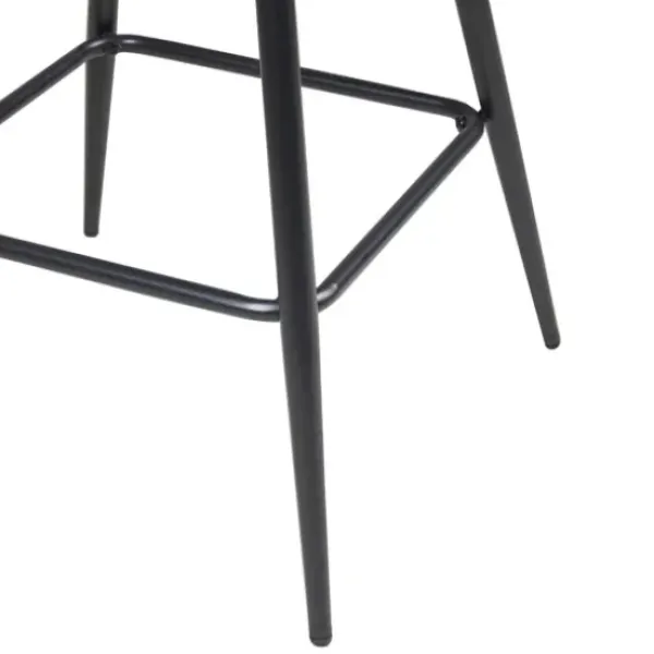 Bar Stools & Counter Height Stools-Kirkland's Home And Black Metal Swivel Counter Stool Blue