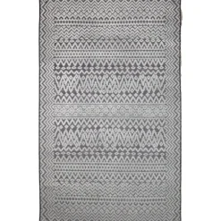 Outdoor Rugs-Kirkland's Home And Black Stripe With Tassel Outdoor Area Rug Tan