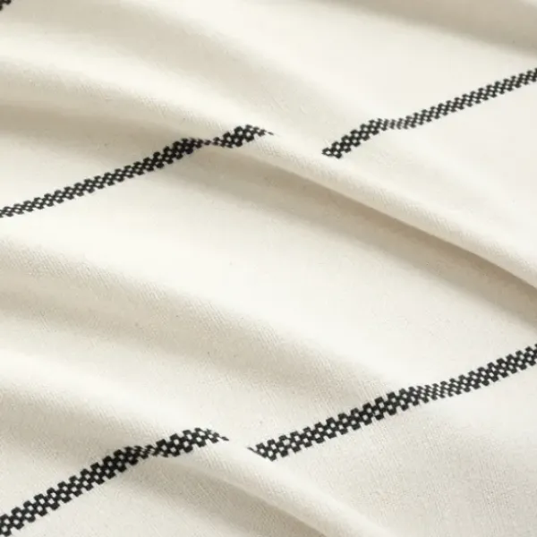 Bedspreads & Coverlets-Kirkland's Home And Black Striped King Coverlet Ivory