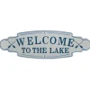 Wall Quotes & Signs-Kirkland's Home And Blue Welcome To The Lake Wall Plaque White