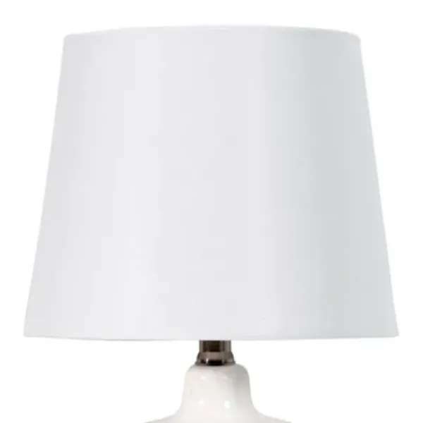 Table Lamps-Kirkland's Home And Bronze Ceramic Table Lamp White