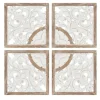 Wall Plaques-Kirkland's Home And Brown 4-Pc. Medallion Plaque White