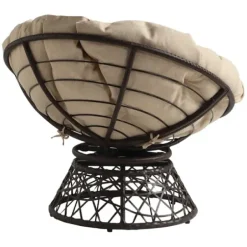 Accent Chairs-Kirkland's Home And Brown Woven Papasan Chair Ivory