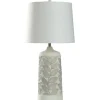 Table Lamps-Kirkland's Home And Gray Botanical Table Lamp White