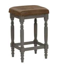 Bar Stools & Counter Height Stools-Kirkland's Home And Gray Counter Stools, Set Of 2 Brown