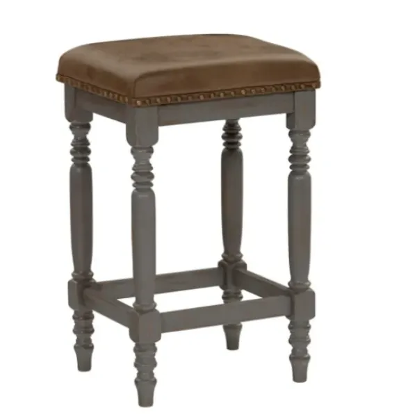 Bar Stools & Counter Height Stools-Kirkland's Home And Gray Counter Stools, Set Of 2 Brown