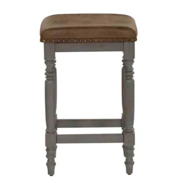 Bar Stools & Counter Height Stools-Kirkland's Home And Gray Counter Stools, Set Of 2 Brown