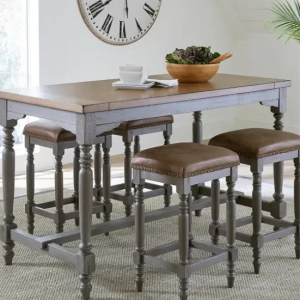 Bar Stools & Counter Height Stools-Kirkland's Home And Gray Counter Stools, Set Of 2 Brown