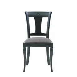 Dining Chairs-Kirkland's Home And Gray Linen Dining Chairs, Set Of 2 Black