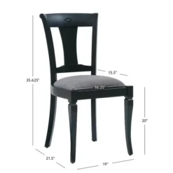Dining Chairs-Kirkland's Home And Gray Linen Dining Chairs, Set Of 2 Black