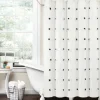 Shower Curtains-Kirkland's Home And Gray Weeping Flower Shower Curtain Blue
