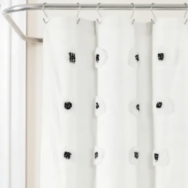 Shower Curtains-Kirkland's Home And Gray Weeping Flower Shower Curtain Blue