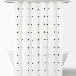 Shower Curtains-Kirkland's Home And Gray Weeping Flower Shower Curtain Blue