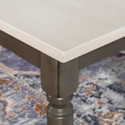 Dining Chairs-Kirkland's Home And Gray Wood Two Tone Dining Bench White
