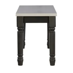 Dining Chairs-Kirkland's Home And Gray Wood Two Tone Dining Bench White