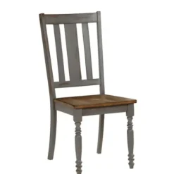 Dining Chairs-Kirkland's Home And Gray Wooden Dining Chairs, Set Of 2 Brown