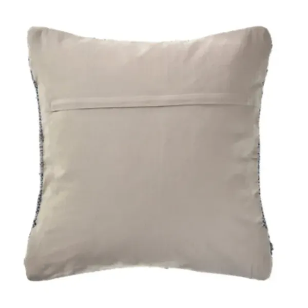 Pillows-Kirkland's Home And Ivory Textured Wavy Accent Pillow Blue