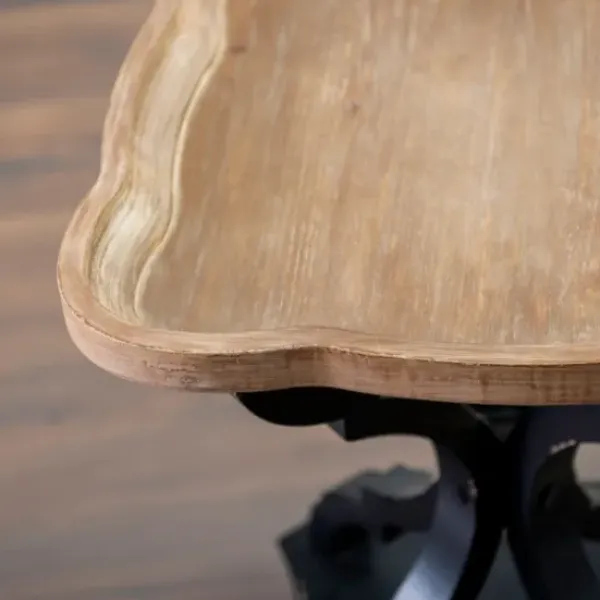Accent & End Tables-Kirkland's Home And Natural Corina Scalloped Accent Table Black