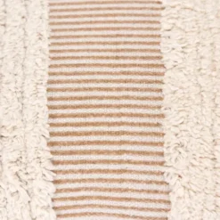 Pillows-Kirkland's Home And Natural Tufted Stripes Lumbar Pillow Tan