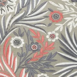 Pillows-Kirkland's Home And Pink Feather Garden Cotton Pillow Gray