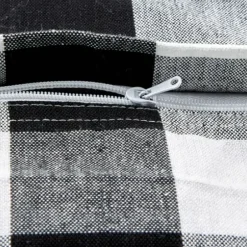 Pillows-Kirkland's Home And White Gingham Pillow Covers, Set Of 4 Black
