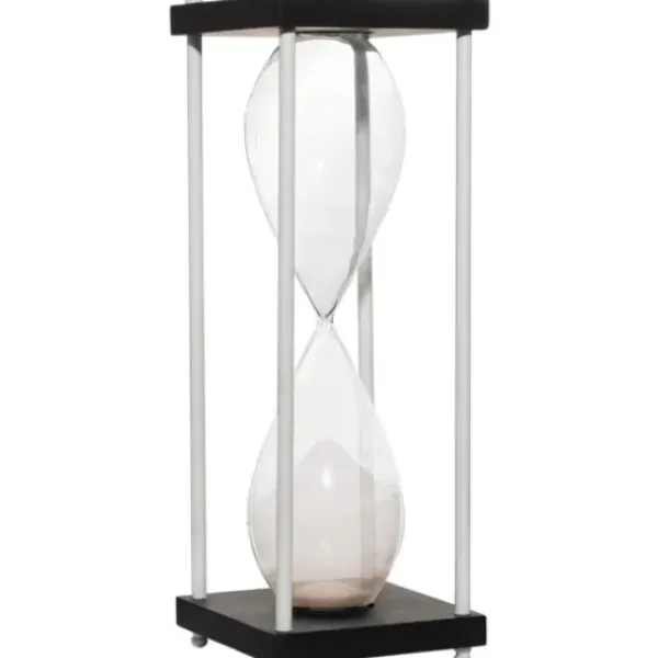 Decorative Accents-Kirkland's Home And White Marble Base Hourglass Gold