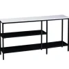 Console Tables-Kirkland's Home And White Multi-Level Console Table Black