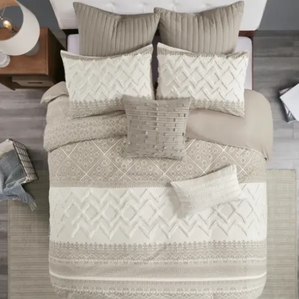 Duvets-Kirkland's Home And White 3-Pc. Full/Queen Duvet Set Gray
