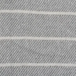 Blankets & Throws-Kirkland's Home And White Thin Stripe Throw Gray
